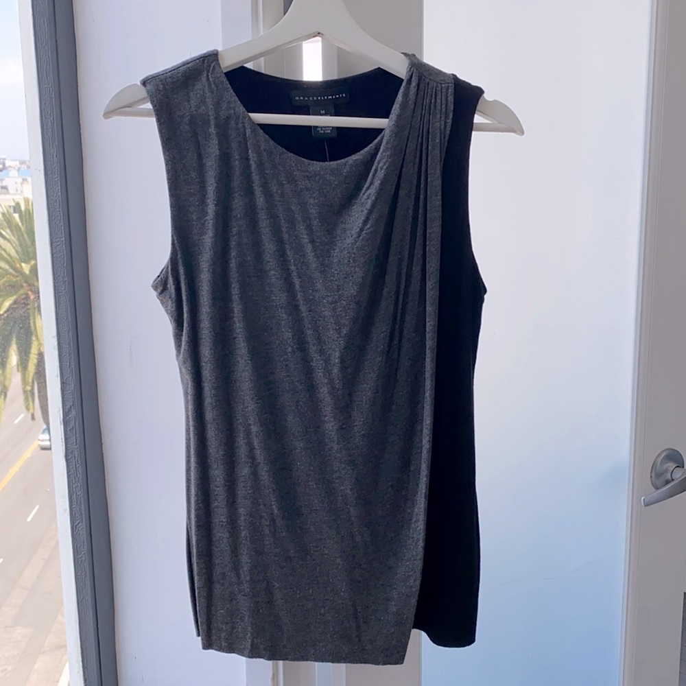 Two-tone blouse